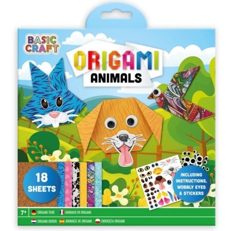 MOXY radošais komplekts "Origami ziedi/dzīvnieki", sortiments., 100096 