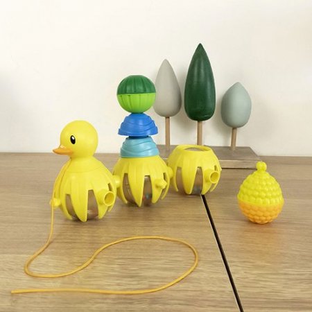 LALABOOM pērļu komplekts Pull Along Duck, 10gab.,  BL330 BL330