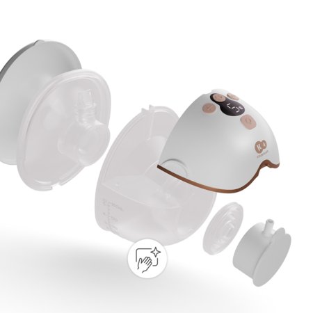 KINDERKRAFT pārnēsājamais elektriskais krūts sūknis MAMAFLOW, golden, KEMAFL00GLD0000 