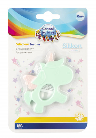 CANPOL BABIES silikona zobgrauzis priekš jaundzimušajiem Unicorn, 51/007 51/007