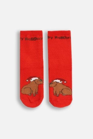 COCCODRILLO zeķes, sarkani, ZC5382706MER-009-026, 26-30 cm 