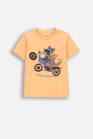 COCCODRILLO t-krekls ar īsam piedurknēm, oranži, WC6143202HBK-005-116, 116 izmērs 