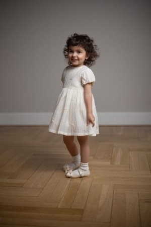 COCCODRILLO kleita ar īsam piedurknēm, smilšu krāsa, WC6128201FGN-003-074, 74 izmērs 