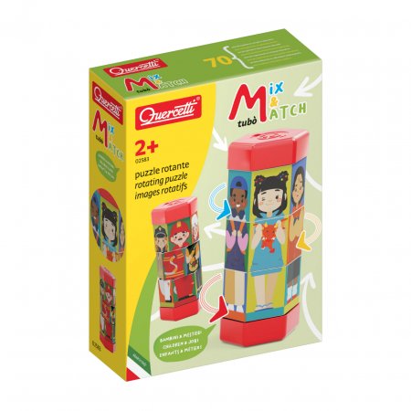 QUERCETTI rotējoša puzle bērni un darbi Tubo Mix and Match, 2583 2583