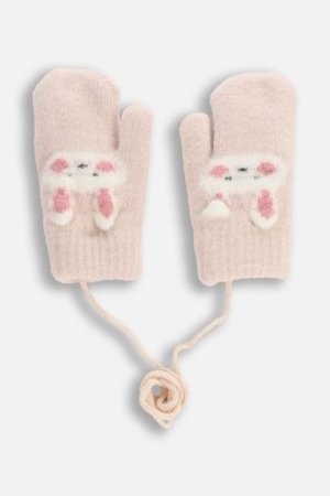 COCCODRILLO cimdi ACCESSORIES WINTER GIRL, krēmveida, ZC5360104AWG-002-XS, XS cm 