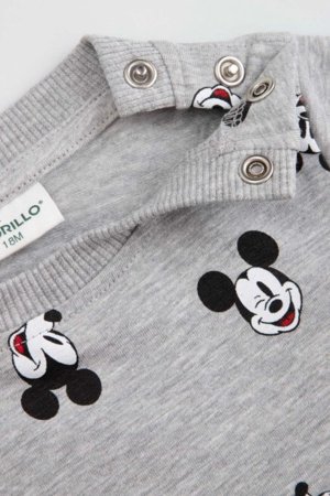 COCCODRILLO bodijs ar īsam piedurknēm, pelēks, 