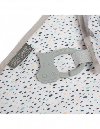 CHEEKY CHOMPERS barošanas apmetis PEARDROP MULTIMUSLIN, white, 782 782