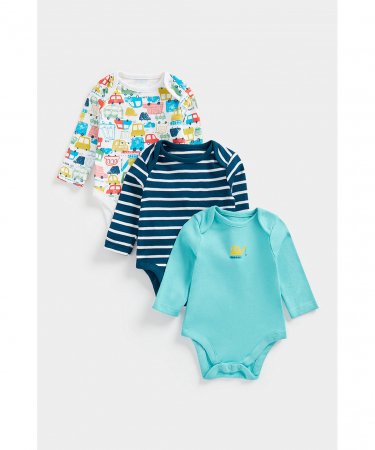 MOTHERCARE bodijs ar garām piedurknēm, 3 gab., CB260 594482