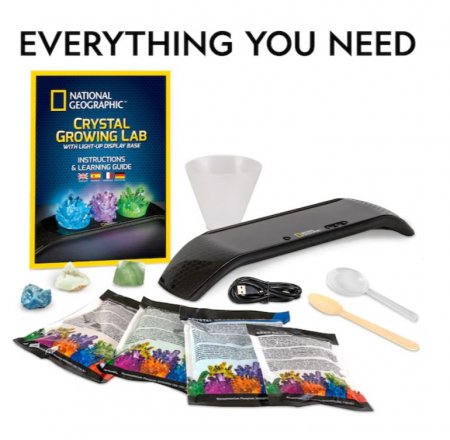 NATIONAL GEOGRAPHIC komplekts Crystal Growing Lab, NGLITCRYSTALINT NGLITCRYSTALINT