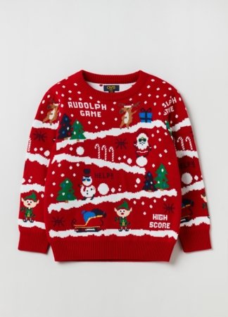 OVS BOY3-10Y TRICOT 2H 5-6 RED 001915489 