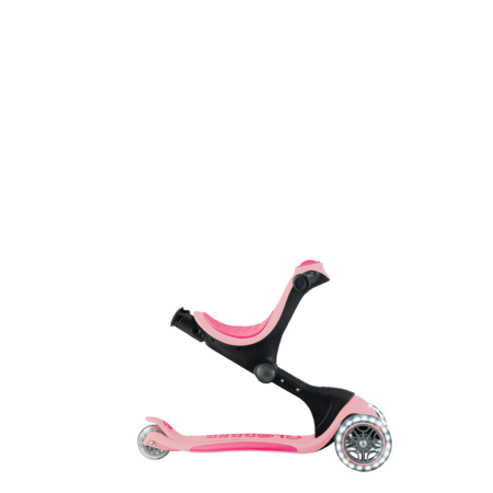 GLOBBER skrejritenis Go Up Deluxe Lights, pasteļrozā, 748-710 