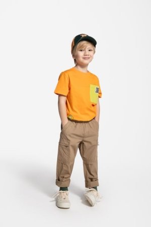 COCCODRILLO krekls ar īsām piedurknēm GAMER BOY KIDS, apelsīns, WC5143203GBK-006-122, 122 cm 