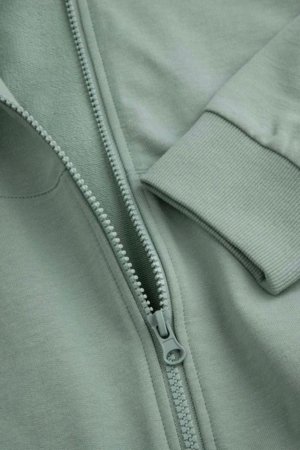 COCCODRILLO džemperis ar rāvējslēdzēju ar kapuci, zaļa, WC6132401NBJ-011-164, 164 cm 