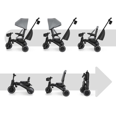 KINDERCRAFT trīsritenis JAZZ 3, pelēks, KRJAZZ03GRY0000 