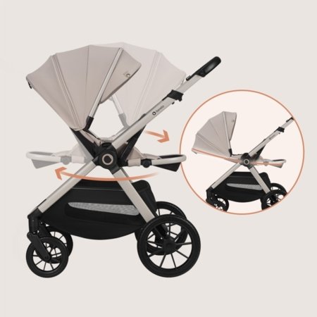 LIONELO universāls ratiņi LAYLA 3in1, Beige sand, LO-LAYLA 3IN1 