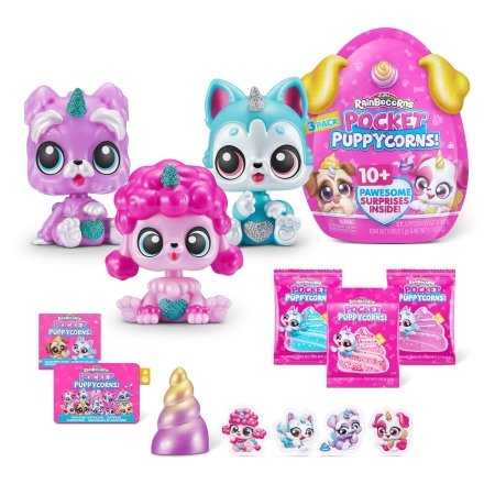 RAINBOCORNS figūra ar piederumiem "Pocket Puppycorn", 1 sērija, 10 aksesuāri, 9284 9284
