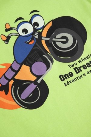 COCCODRILLO t-krekls ar īsam piedurknēm, zali, WC6143203HBK-030-104, 104 izmērs 