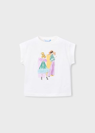 MAYORAL t-krekls ar īsam piedurknēm, natur-lake, 3.005-77, 134  cm 