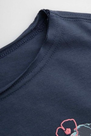 COCCODRILLO t-krekls ar īsam piedurknēm, tumši zili, WC6143203FGJ-015-164, 164 izmērs 