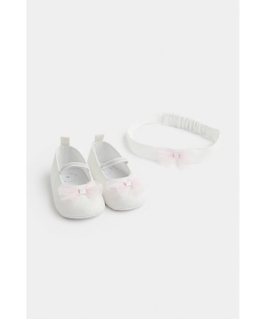 MOTHERCARE tekstila apavi, galvas saite , FE436 