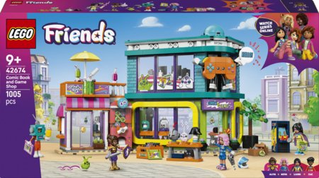 42674 LEGO® Friends Komiksu grāmatu un spēļu veikals 