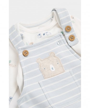 MOTHERCARE bodijs ar garām piedurknēm + kombinezons, CB763 606352