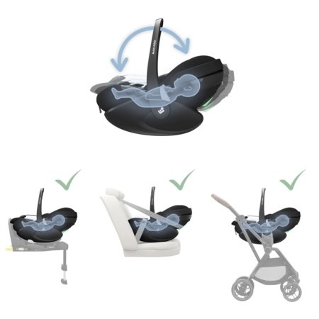 MAXI COSI autokrēsls PEBBLE 360 Pro 2, Twillic Black, 8052390110 