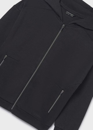 MAYORAL džemperis ar kapuci, black, 6.417-68, 157  cm 