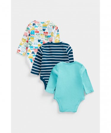 MOTHERCARE bodijs ar garām piedurknēm, 3 gab., CB260 594482