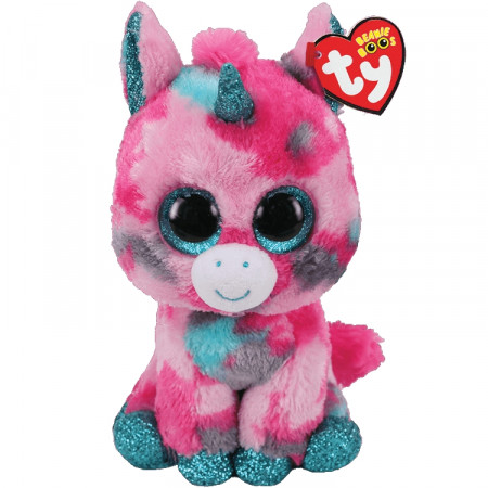 TY Beanie Boos rozā plīša vienradzis GUMBALL 23cm, TY36466 TY36466