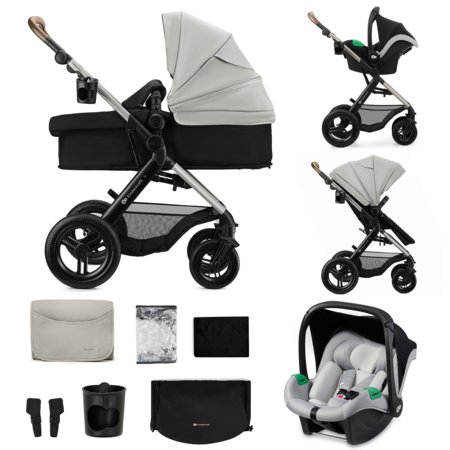 KINDERKRAFT universālie ratiņi MOOV 2 XL, moonlight grey, KSMOOVXLGRY0000 