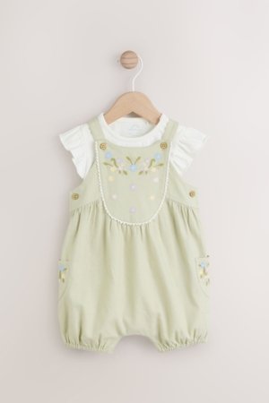 NEXT kombinezons un smilškrāsas krekls ar īsām piedurknēm, AA8187 68-74 