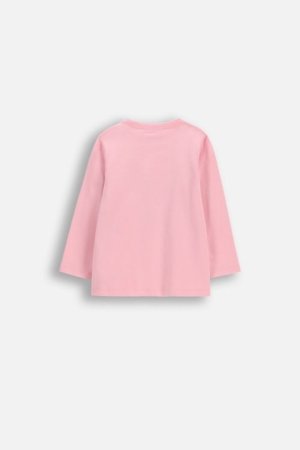 COCCODRILLO t-krekls ar garām piedurknēm, rozā, WC6143103HGN-033-080, 80 izmērs 