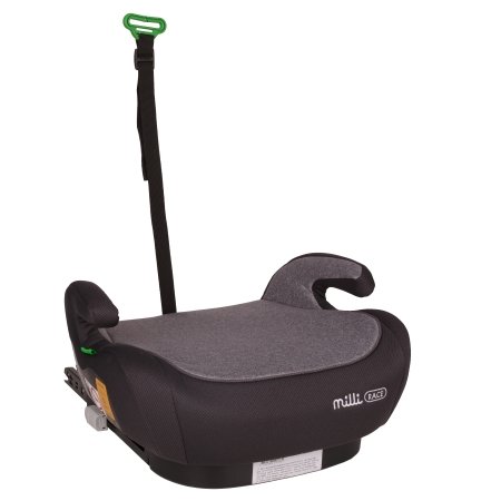 MILLI autokrēsls-paliktnis RACE ISOFIX, dark grey+light grey, CC15-R129 