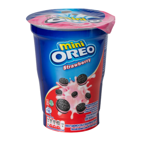 OREO cepumi MINI STRAWBERRY, 61,3 g., MIX0232 