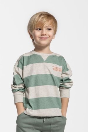 COCCODRILLO krekls ar garām piedurknēm SAGE TIME BOY KIDS, krāsa, WC5143101SBK-022-122, 122 cm 