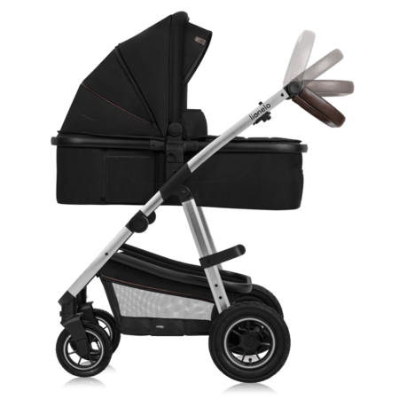 LIONELO universāls ratiņi AMBER 2in1, Black silver, LO-AMBER 2IN1 