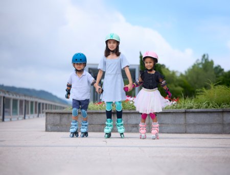 GLOBBER skrituļslidas Learning Skates 2 in 1, izmērs 26–29, pasteļrozā, 780-210 