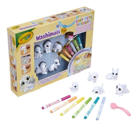 CRAYOLA radošais komplekts Washimals Baby Pets Nursery, 74-7516 