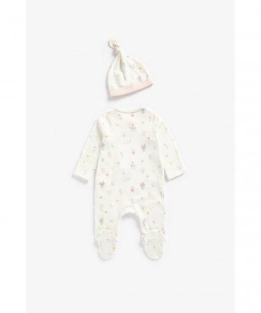 MOTHERCARE zīdaiņu kombinezons + cepure, BB700 567254