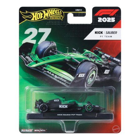 HOT WHEELS 1:64 Premium F1 Sauber Nico Hulkenberg auto, JKD84 