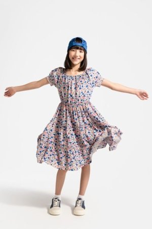 COCCODRILLO kleita ar īsām piedurknēm FLOWER PARADISE GIRL JUNIOR, krāsa, WC5128201FGJ-022-164, 164 cm 
