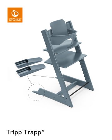 STOKKE barošanas krēsla sēdeklītis TRIPP TRAPP, Fjord Blue, 650006 