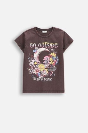 COCCODRILLO krekls ar īsām piedurknēm DREAM DIARIES GIRL JUNIOR, pelēks, WC5143201DGJ-019-164, 164 cm 