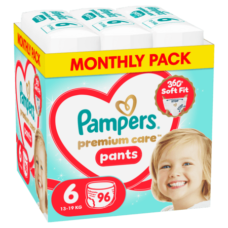 PAMPERS autiņbiksītes-biksītes Premium Pants Monthly, 6 izmērs, 15+kg, 114 vnt., 80894761 