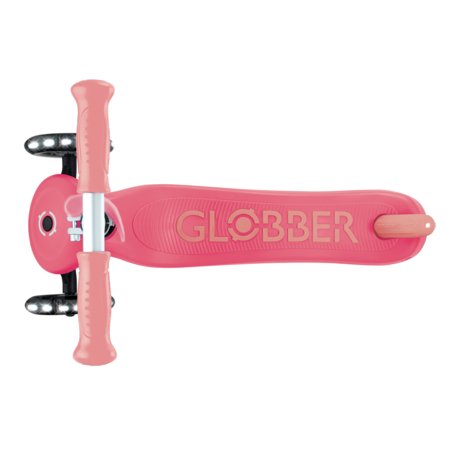 GLOBBER skrejritenis Primo Plus Glow Lights, koraļļu rozā, 443-110 