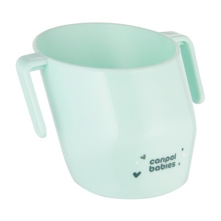 CANPOL BABIES treniņkrūzīte ar rokturiem, tirkīza, 74/060_tur 