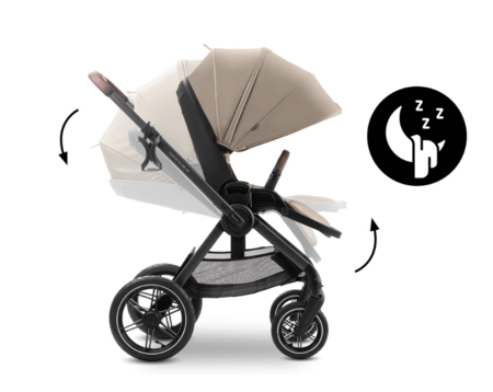 HAUCK universāls ratiņi COMFORT N CARE AIR SET, Mocha, 165553 