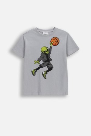 COCCODRILLO t-krekls ar īsam piedurknēm, pelēki, WC6143209VBA-019-134, 134 izmērs 