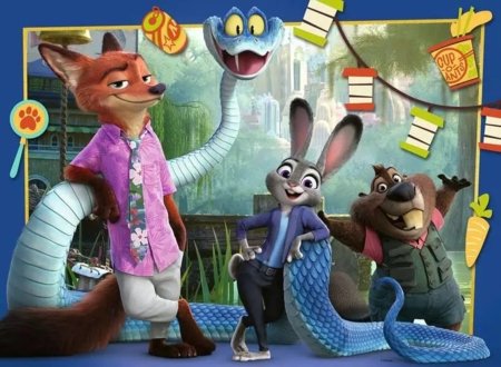RAVENSBURGER bērnu puzle Zootropolis 2, 100 gab., 12004138 
